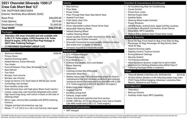 Used 2021 Chevrolet Silverado 1500 LT AWD/4WD image 2