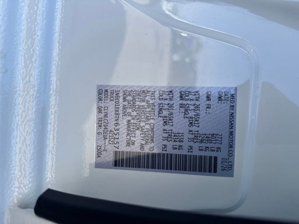 New 2026 Nissan Frontier SV w/ SV Convenience Package AWD/4WD image 32