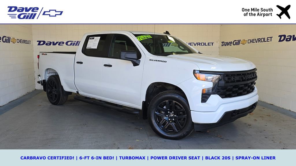 Certified 2023 Chevrolet Silverado 1500 Custom w/ LPO, Dark Essentials Package image 1