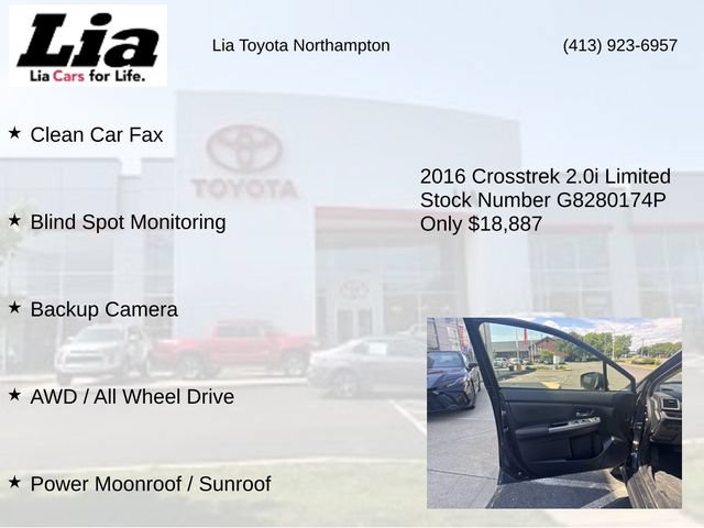Used 2016 Subaru Crosstrek 2.0i Limited AWD/4WD image 7