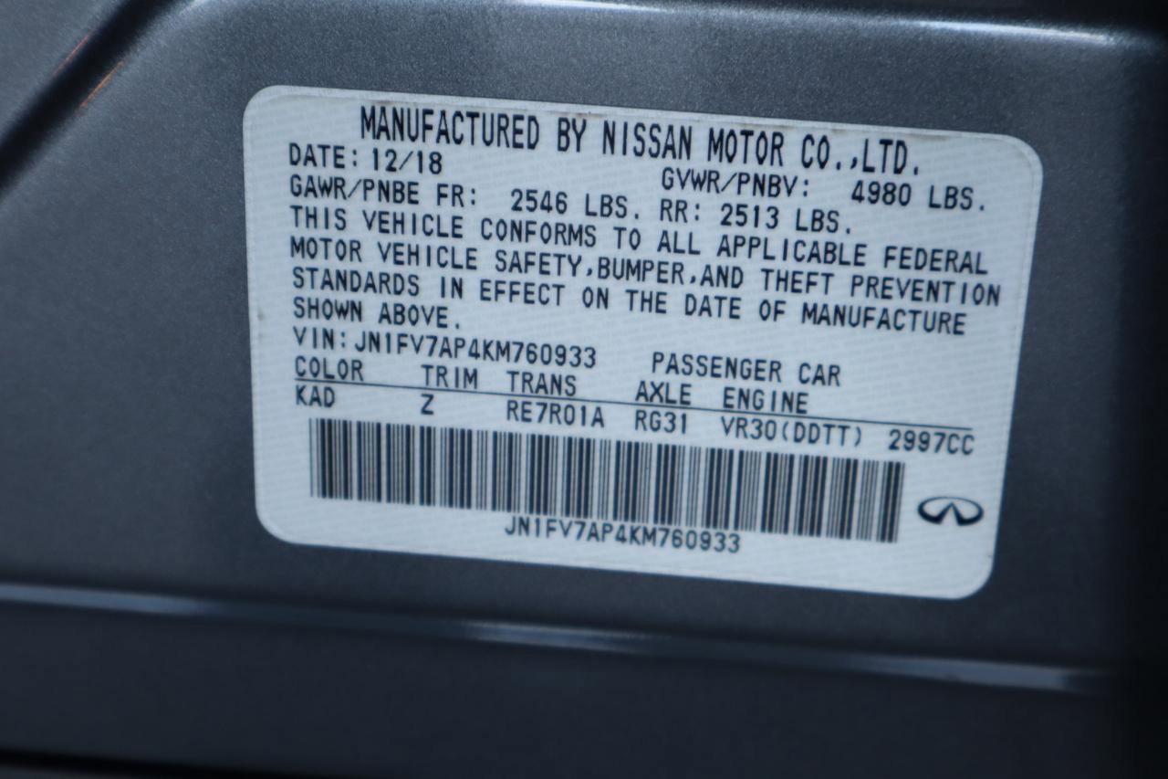 Used 2019 INFINITI Q50 Red Sport 400 w/ Cargo Package (L96) image 46