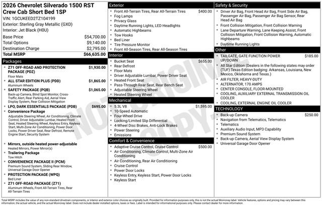 New 2026 Chevrolet Silverado 1500 RST AWD/4WD image 4