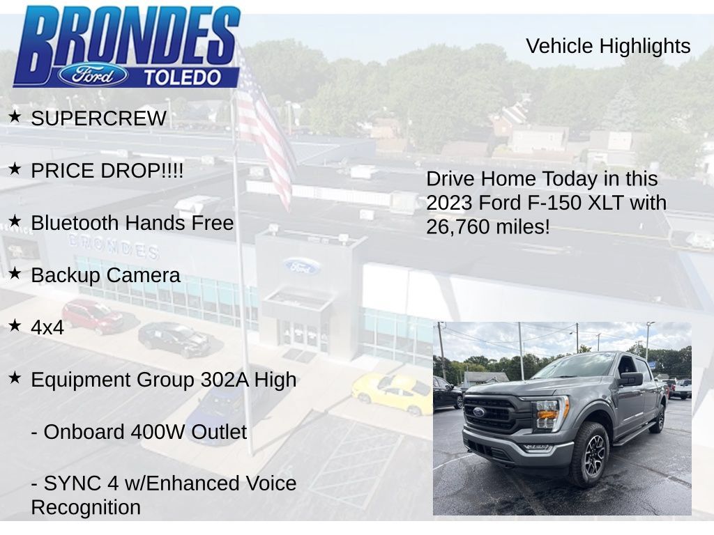 Used 2023 Ford F150 XLT w/ Equipment Group 302A High AWD/4WD image 5