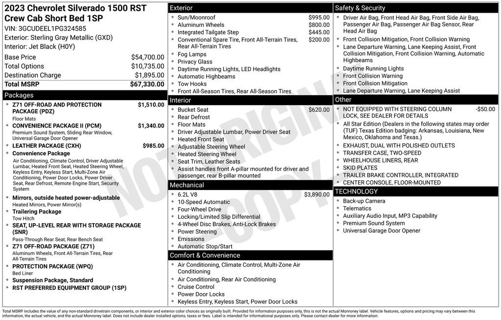 Used 2023 Chevrolet Silverado 1500 RST AWD/4WD image 7