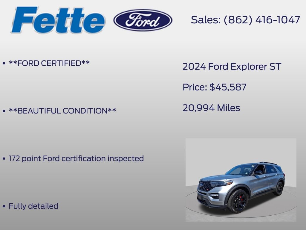 Used 2024 Ford Explorer ST w/ Equipment Group 401A AWD/4WD image 6
