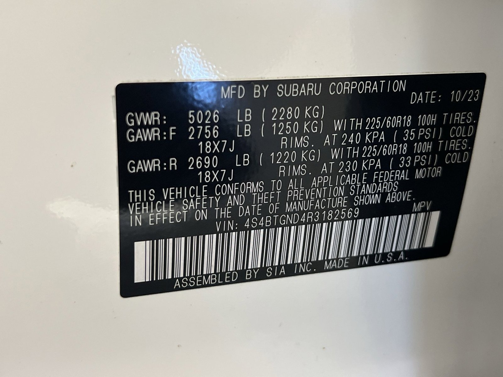 Used 2024 Subaru Outback Limited XT w/ Popular Package #2 image 32