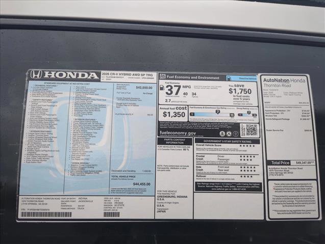 New 2026 Honda CR-V Sport Touring image 22