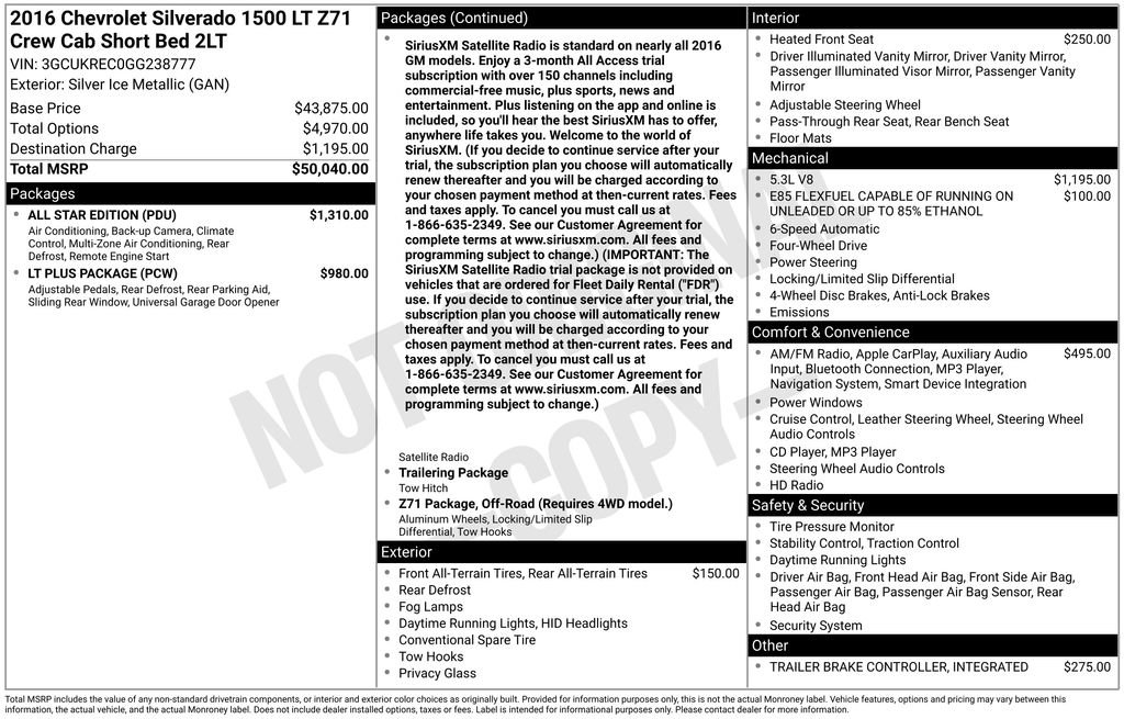 Used 2016 Chevrolet Silverado 1500 LT w/ All Star Edition image 31