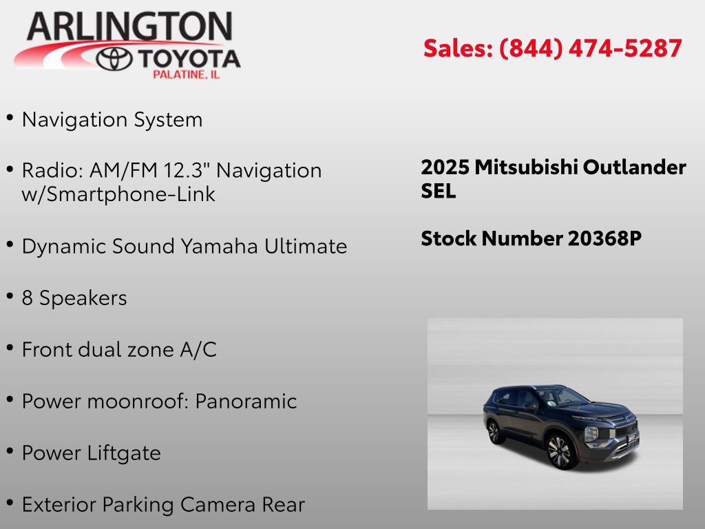 Used 2025 Mitsubishi Outlander SEL AWD/4WD image 2