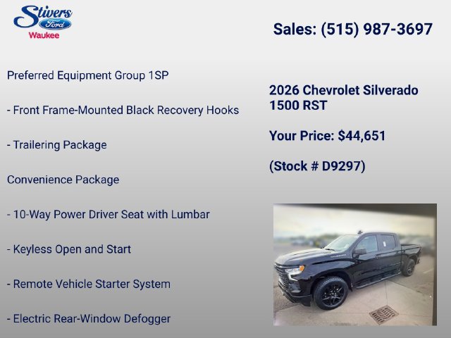 Used 2026 Chevrolet Silverado 1500 RST w/ RST Select Package AWD/4WD image 22