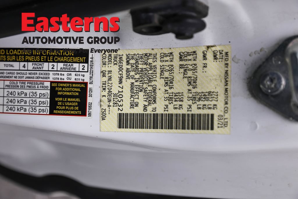 Used 2021 Nissan Frontier SV AWD/4WD image 32