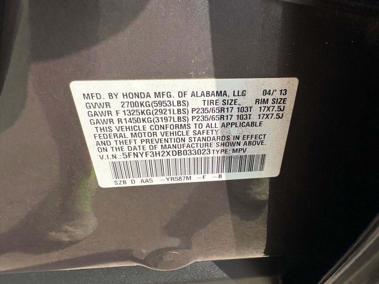 Used 2013 Honda Pilot LX image 71