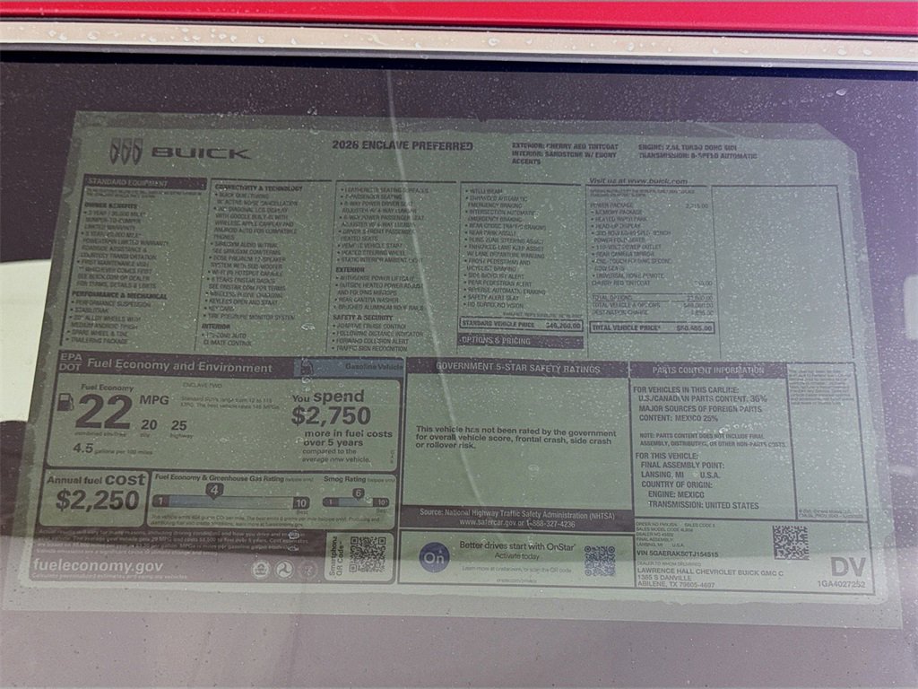 New 2026 Buick Enclave Preferred w/ Power Package image 20