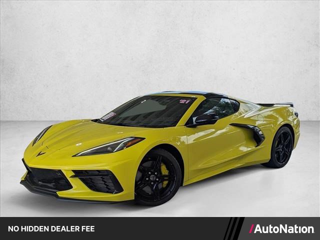 Used 2021 Chevrolet Corvette Stingray Preferred Cpe w/ Z51 Performance Package RWD image 1