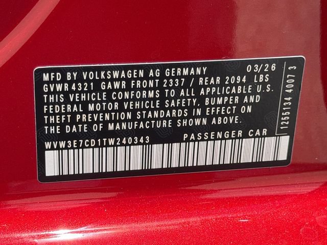 New 2026 Volkswagen GTI SE FWD image 31