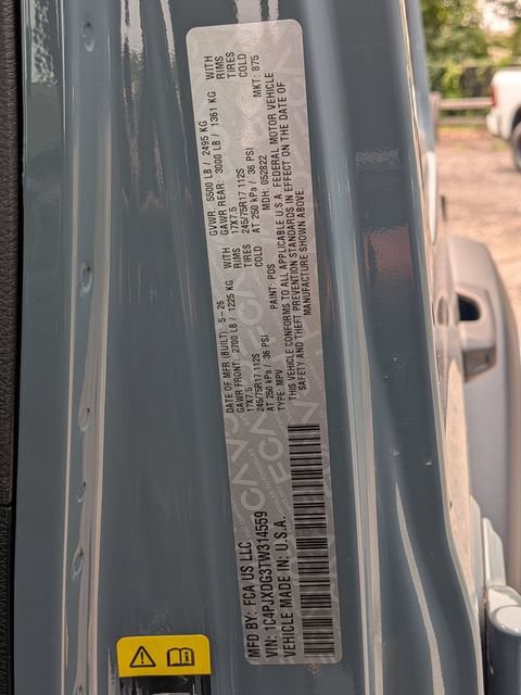 New 2026 Jeep Wrangler Unlimited Sport AWD/4WD image 27