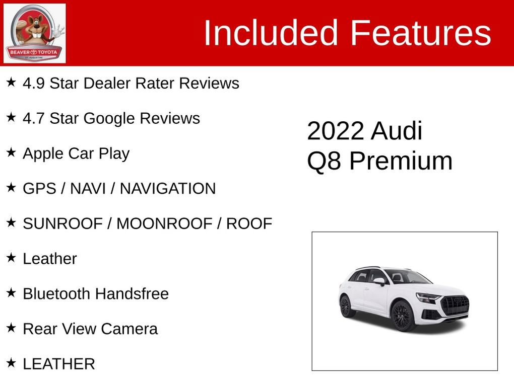 Used 2022 Audi Q8 Premium AWD/4WD image 4