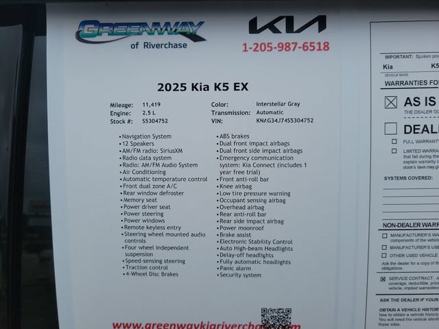 Used 2025 Kia K5 EX FWD image 36