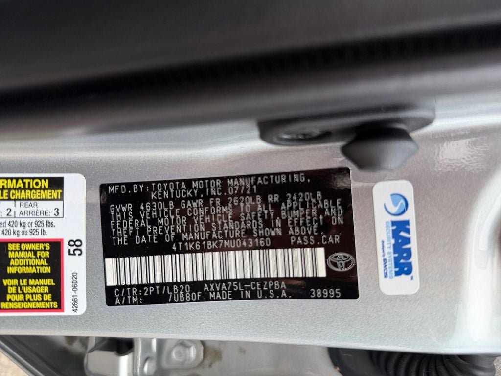 Used 2021 Toyota Camry XSE w/ Navigation Package AWD/4WD image 35