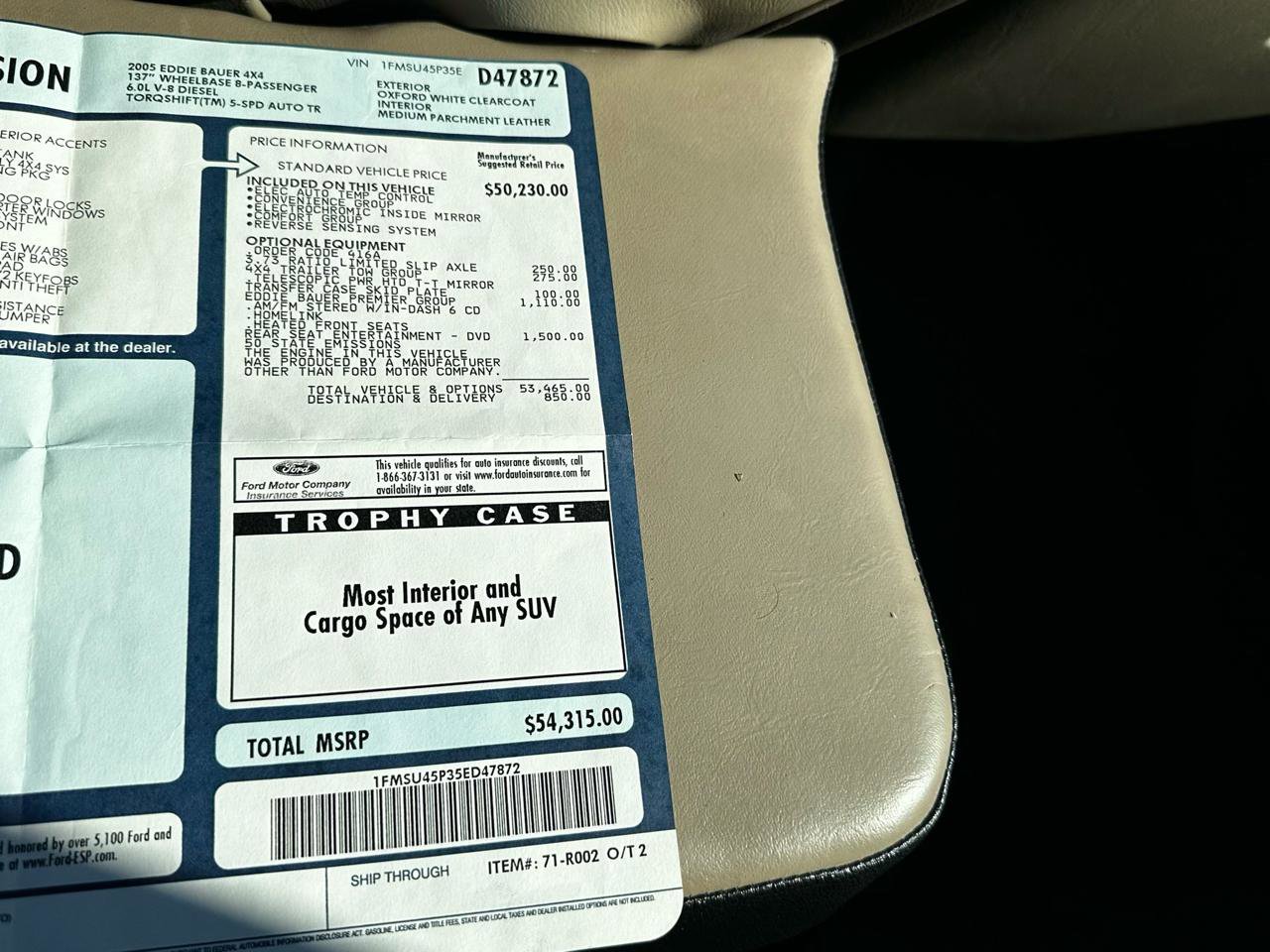 Used 2005 Ford Excursion Eddie Bauer image 68