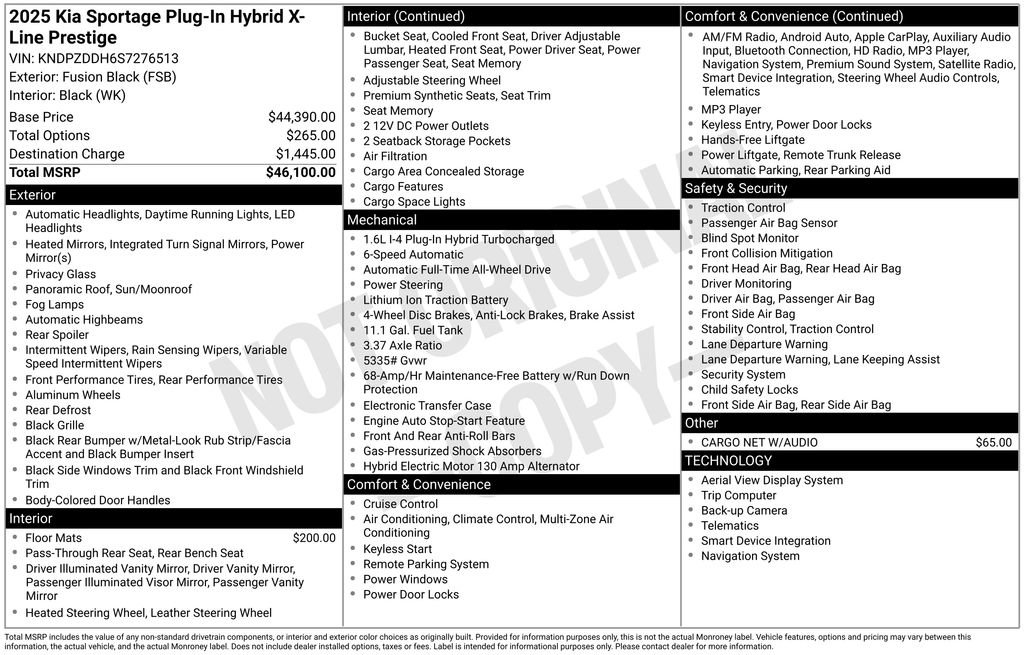 Certified 2025 Kia Sportage X-Line Prestige image 10