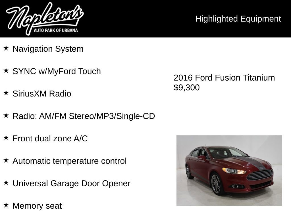 Used 2016 Ford Fusion Titanium AWD/4WD image 15