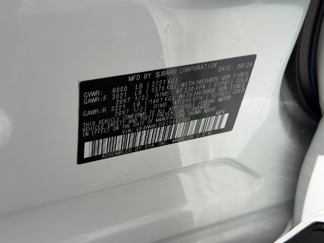New 2026 Subaru Ascent Limited AWD/4WD image 17