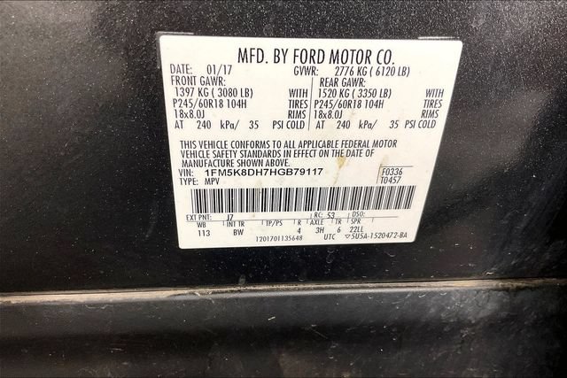 Used 2017 Ford Explorer XLT w/ Equipment Group 202A AWD/4WD image 4