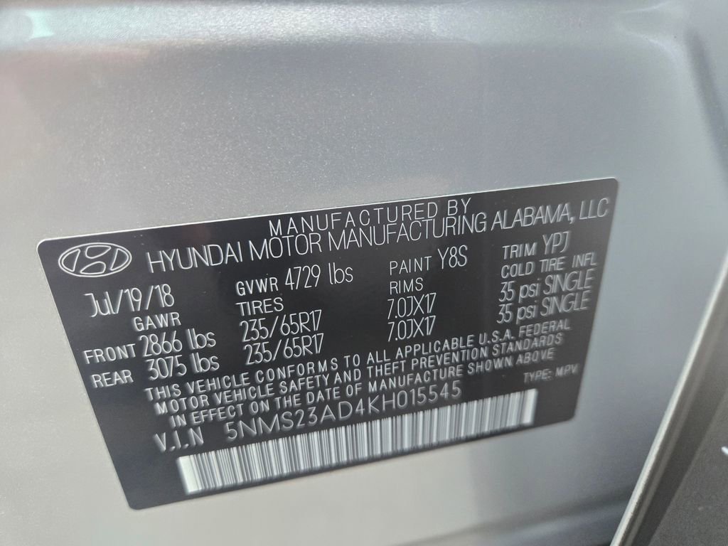 Used 2019 Hyundai Santa Fe SE FWD image 12