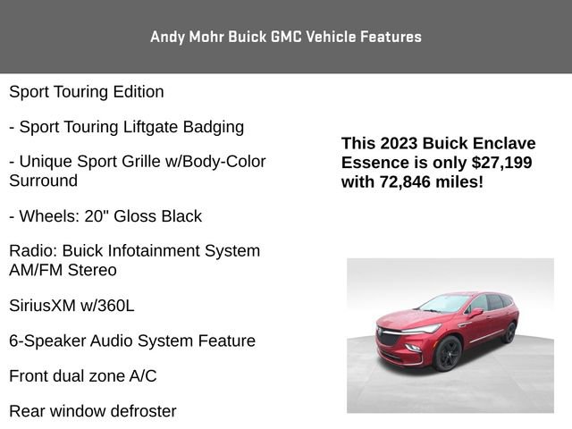 Used 2023 Buick Enclave Essence w/ Sport Touring Edition image 8
