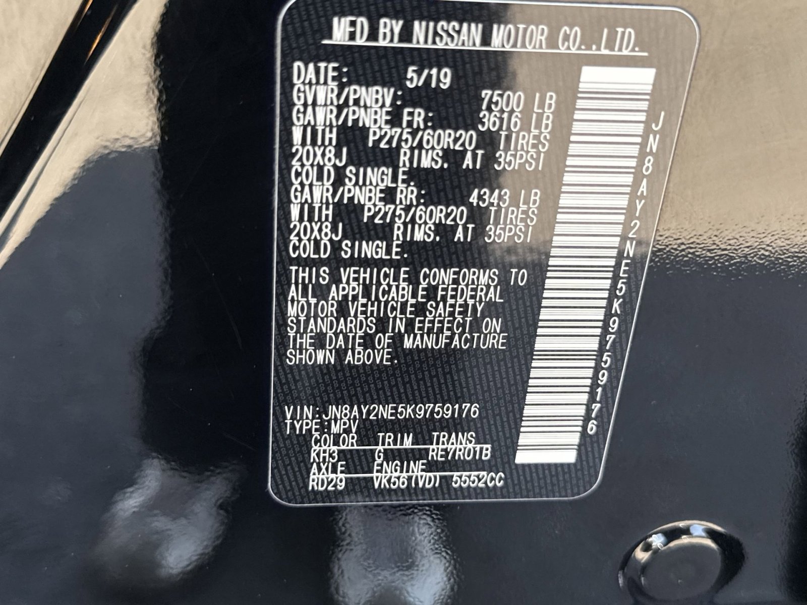 Used 2019 Nissan Armada Platinum w/ Captain's Chairs Package image 29