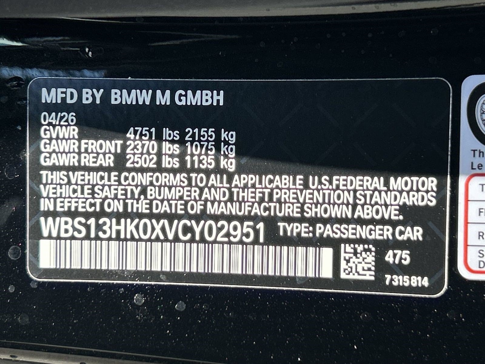 New 2027 BMW M4 Coupe w/ Executive Package RWD image 19