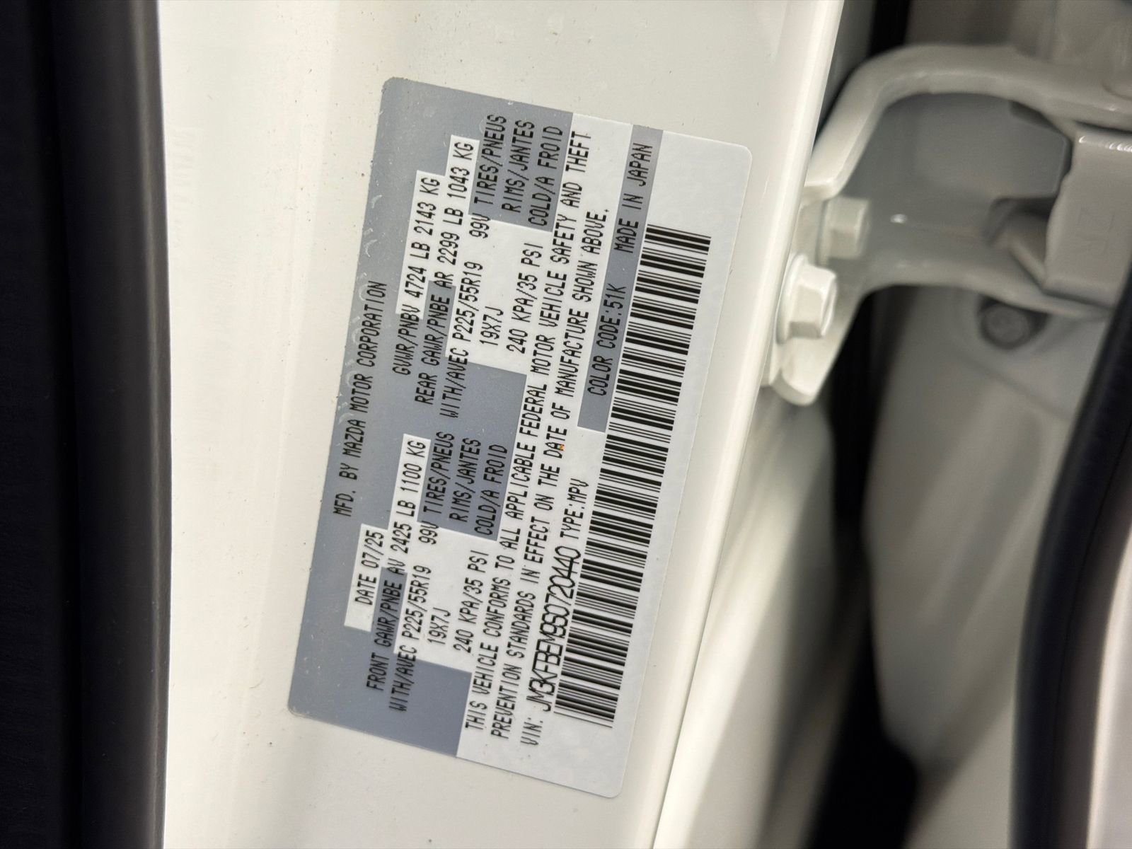 Certified 2025 MAZDA CX-5 AWD 2.5 S w/ Premium Plus Pkg image 36