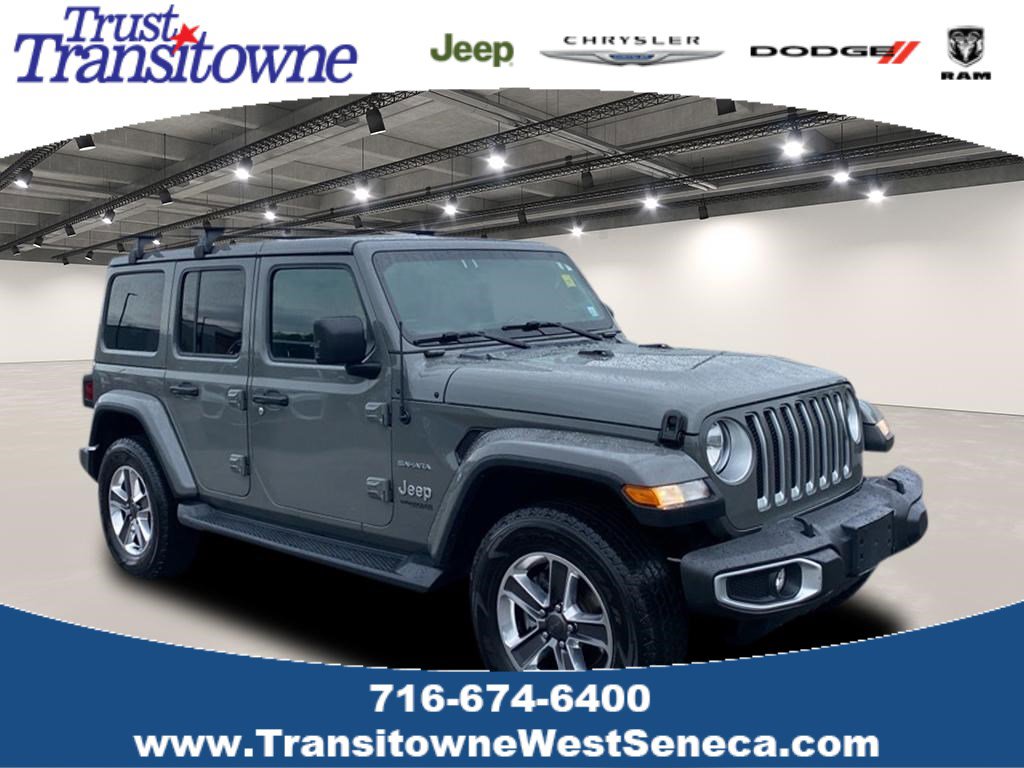 Used 2020 Jeep Wrangler Unlimited Sahara w/ Uconnect 4C Nav & Sound Group image 1