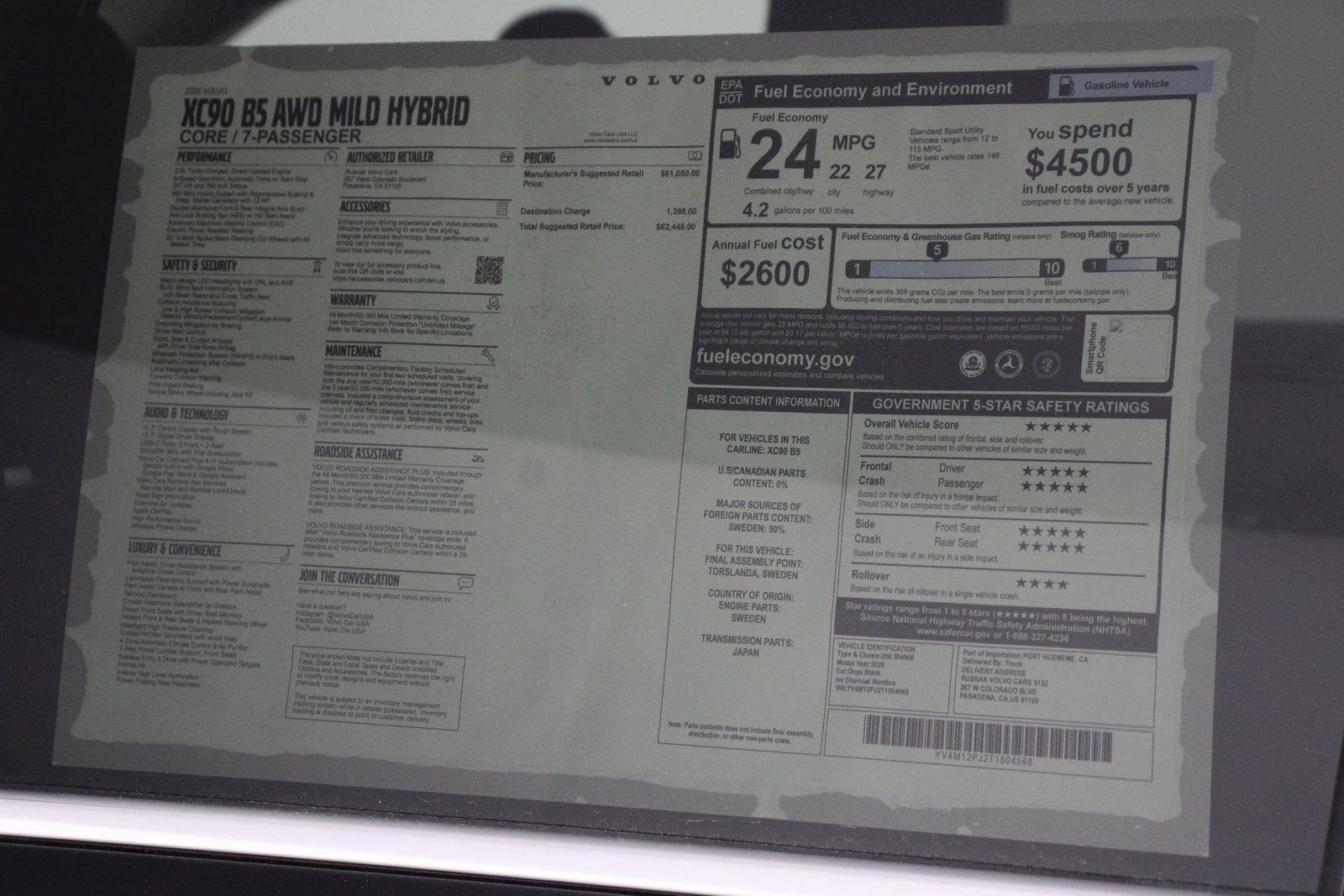 New 2026 Volvo XC90 B5 Core AWD/4WD image 18