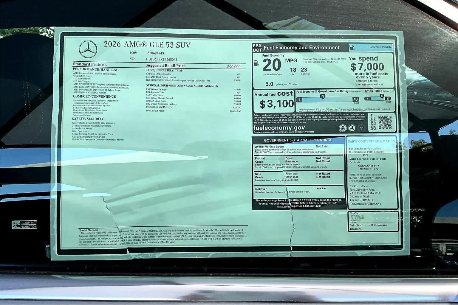 New 2026 Mercedes-Benz GLE 53 AMG 4MATIC image 22