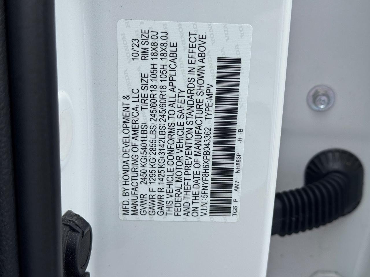 Certified 2023 Honda Passport TrailSport image 29