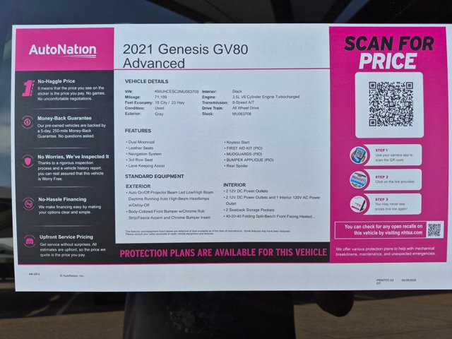 Used 2021 Genesis GV80 3.5T Advanced + AWD/4WD image 25