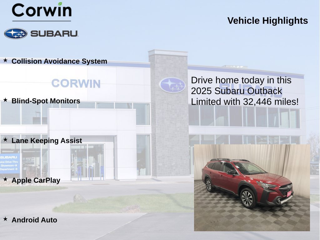Used 2025 Subaru Outback Limited AWD/4WD image 6