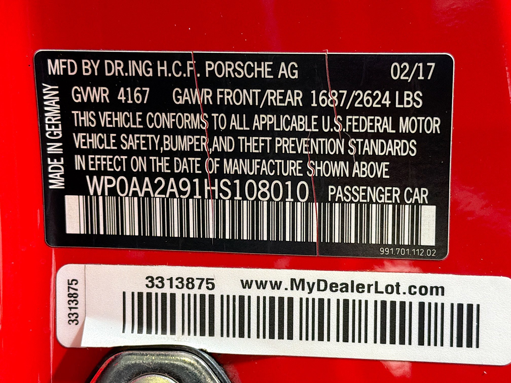 Certified 2017 Porsche 911 Carrera image 41