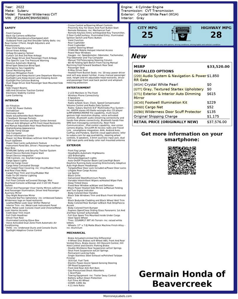 Used 2022 Subaru Forester Wilderness image 29