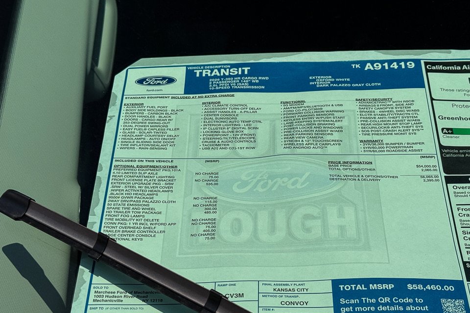 New 2026 Ford Transit 350 148 High Roof RWD image 10
