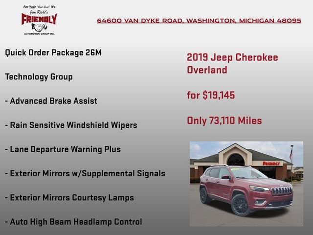 Used 2019 Jeep Cherokee Overland w/ Technology Group image 5