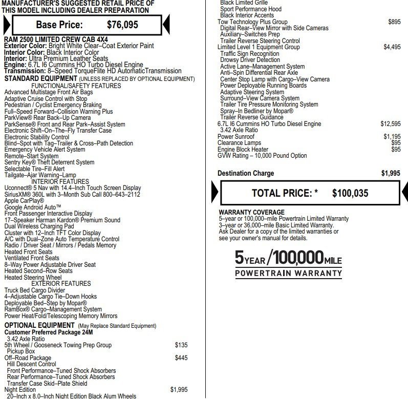 Used 2025 RAM 2500 Limited image 2