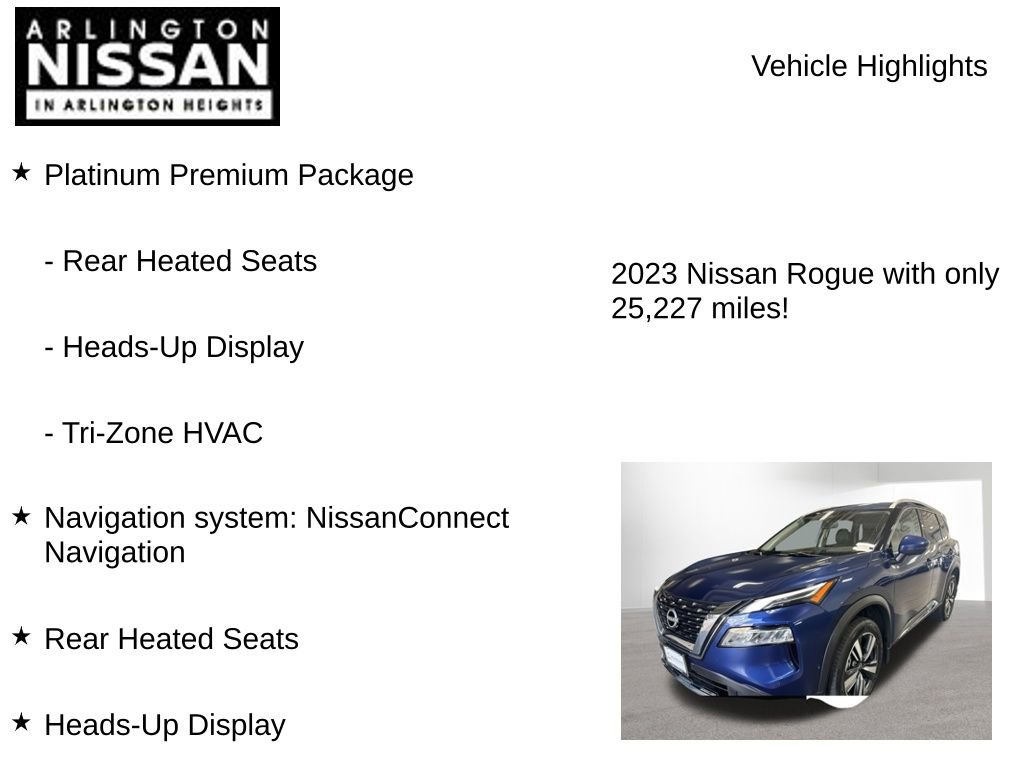 Certified 2023 Nissan Rogue Platinum w/ Platinum Premium Package AWD/4WD image 8