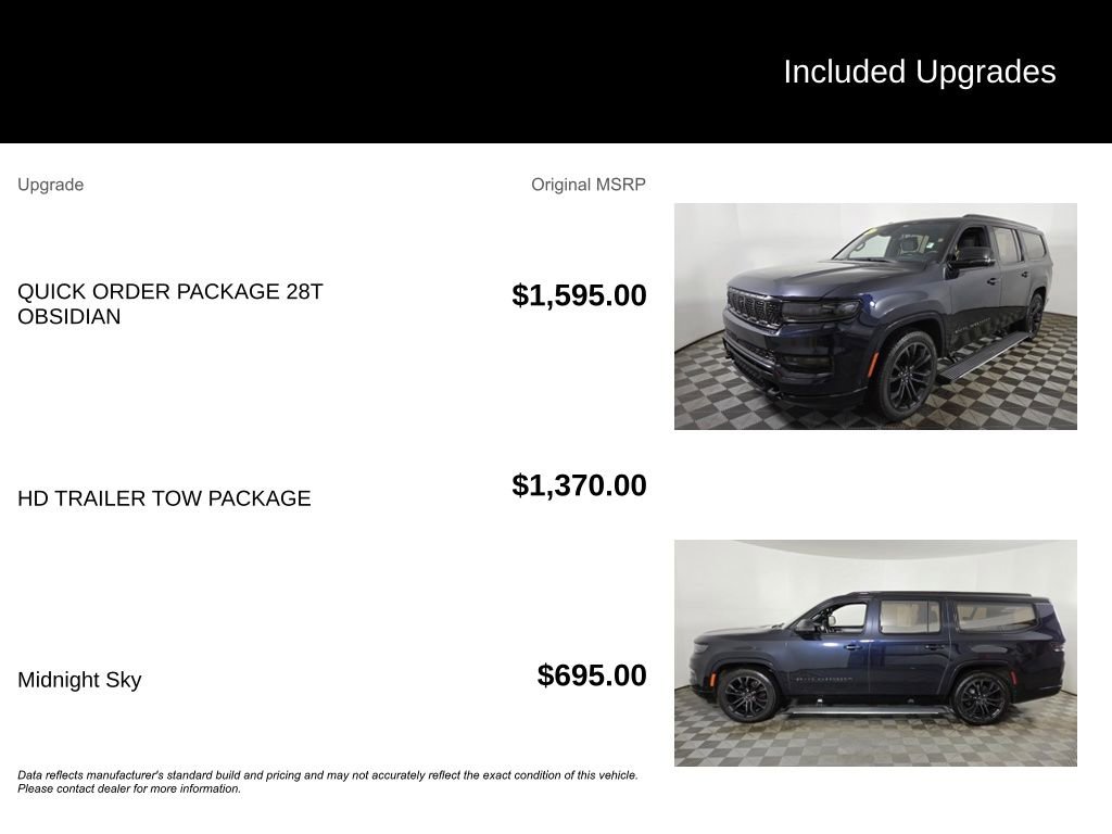 Used 2023 Jeep Grand Wagoneer L Series III w/ Quick Order Packagew 28T image 6