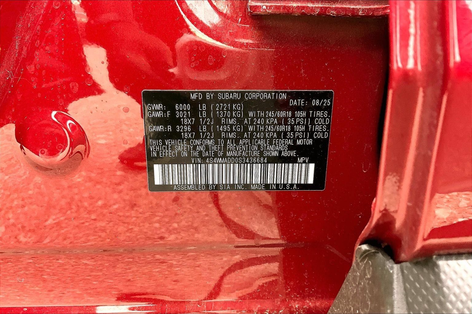 Certified 2025 Subaru Ascent Premium AWD/4WD image 33