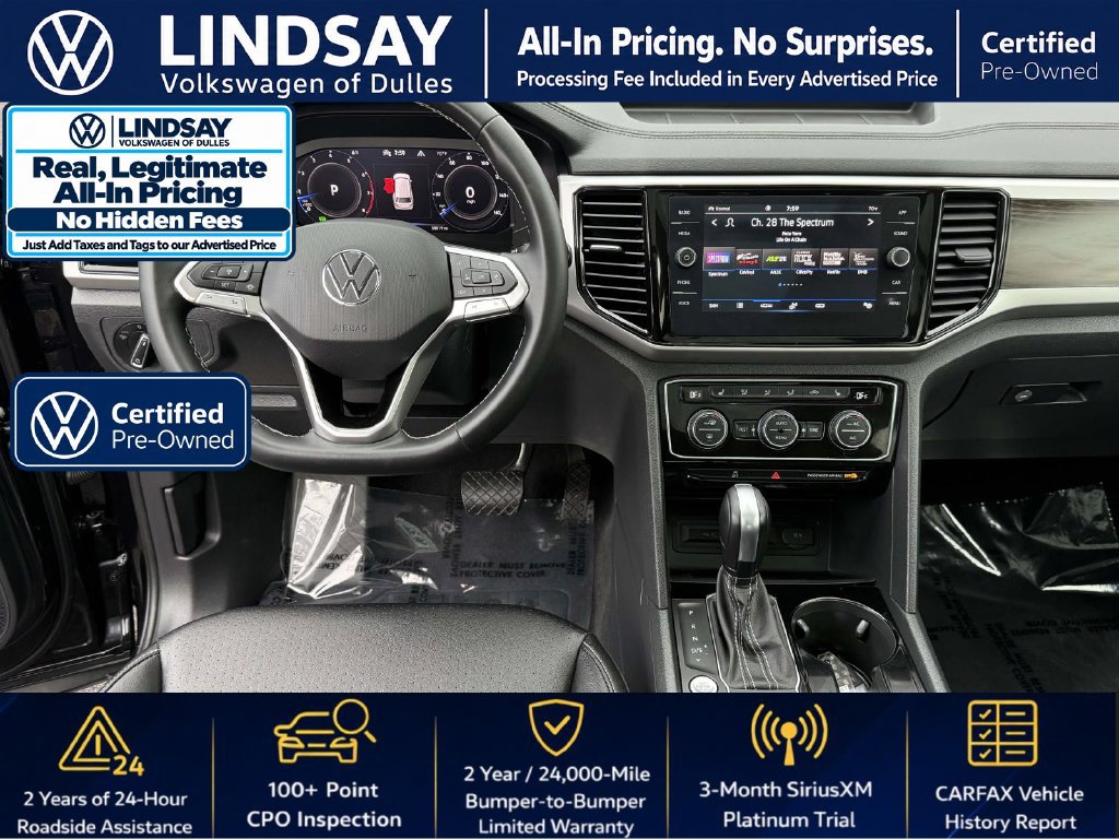 Certified 2023 Volkswagen Atlas SE w/ Panoramic Sunroof Package AWD/4WD image 11