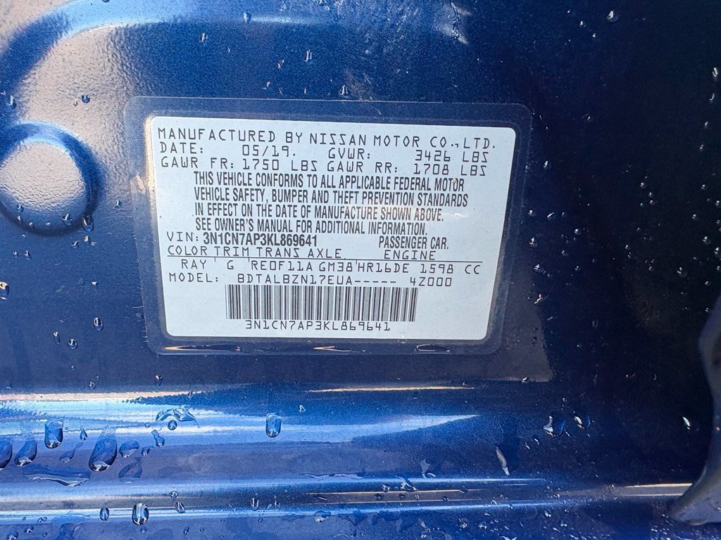 Used 2019 Nissan Versa SV FWD image 30
