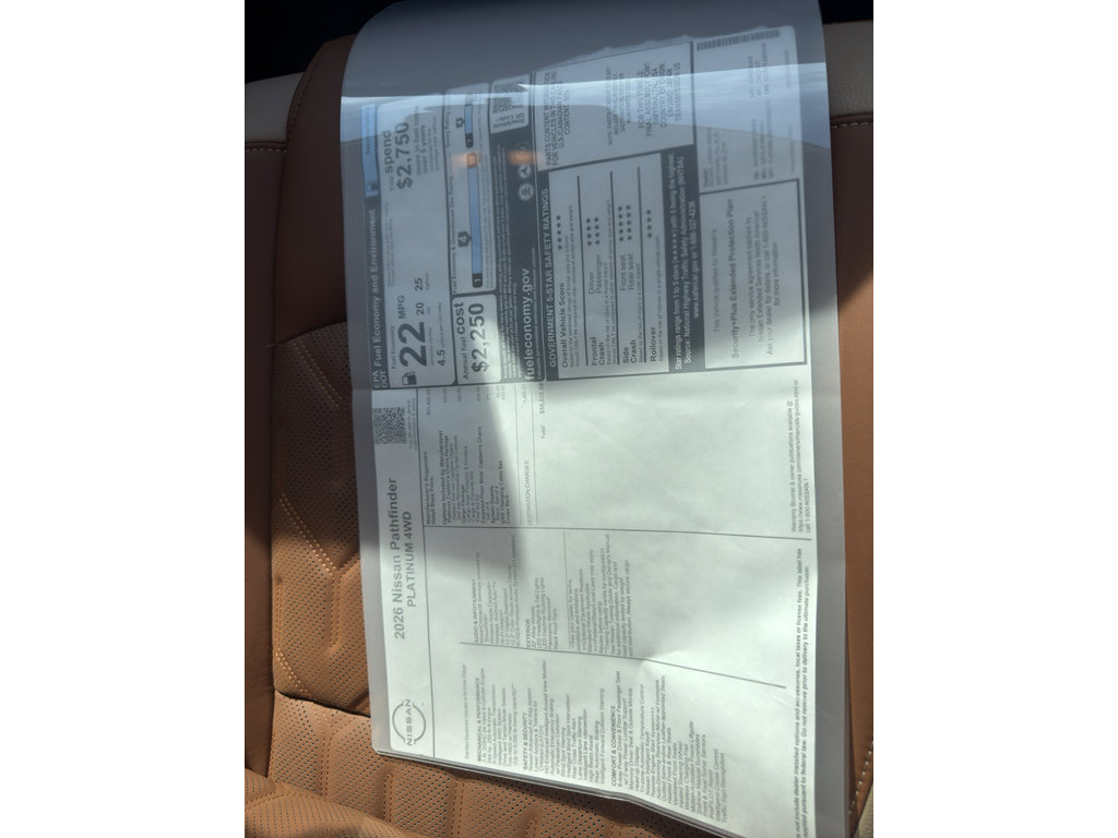 New 2026 Nissan Pathfinder Platinum image 12